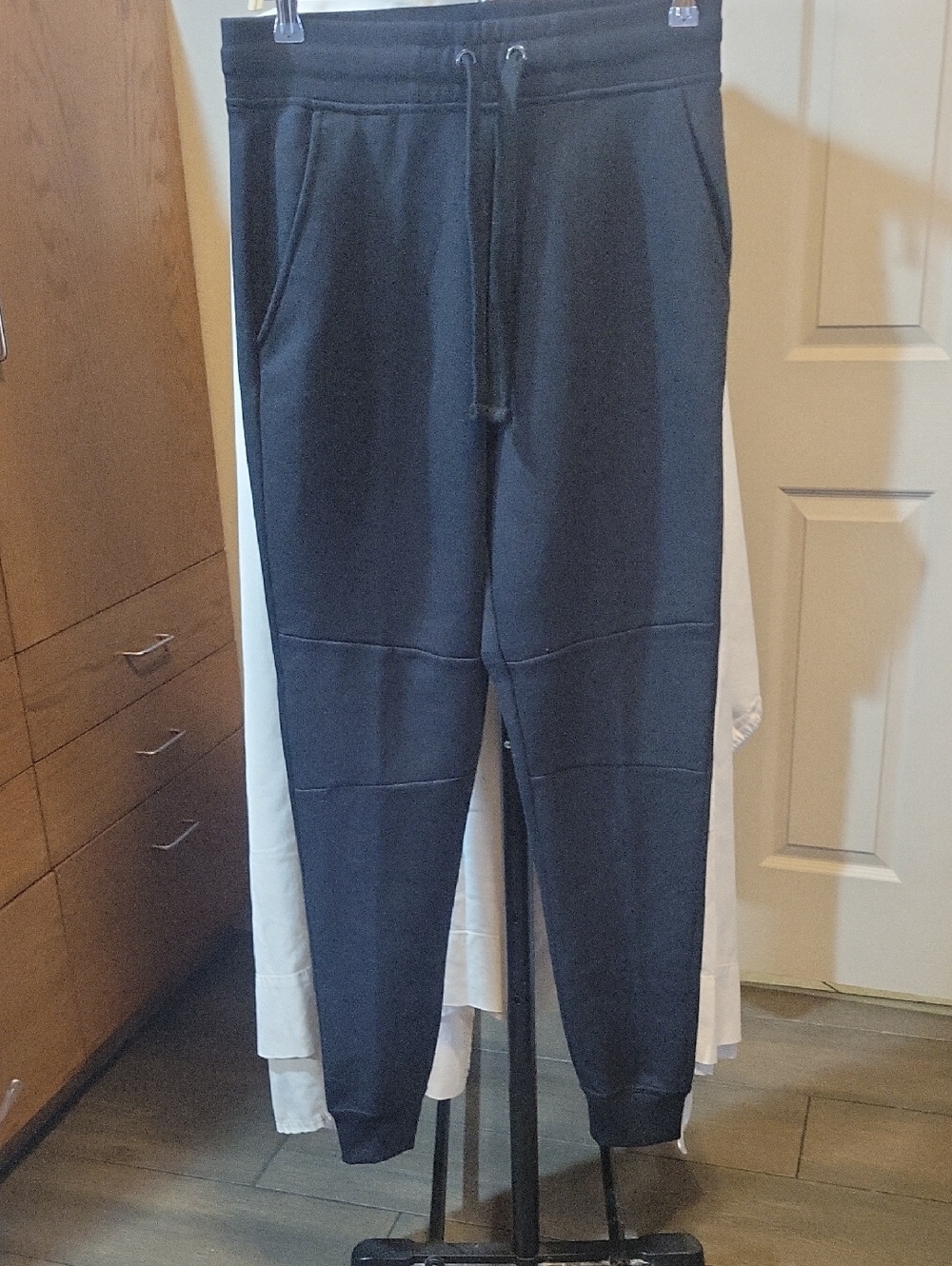 Essentials Black Drawstring Slim Joggers